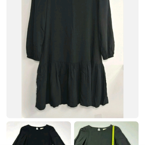 Little Black Rayon Dress - Picture 3 of 4